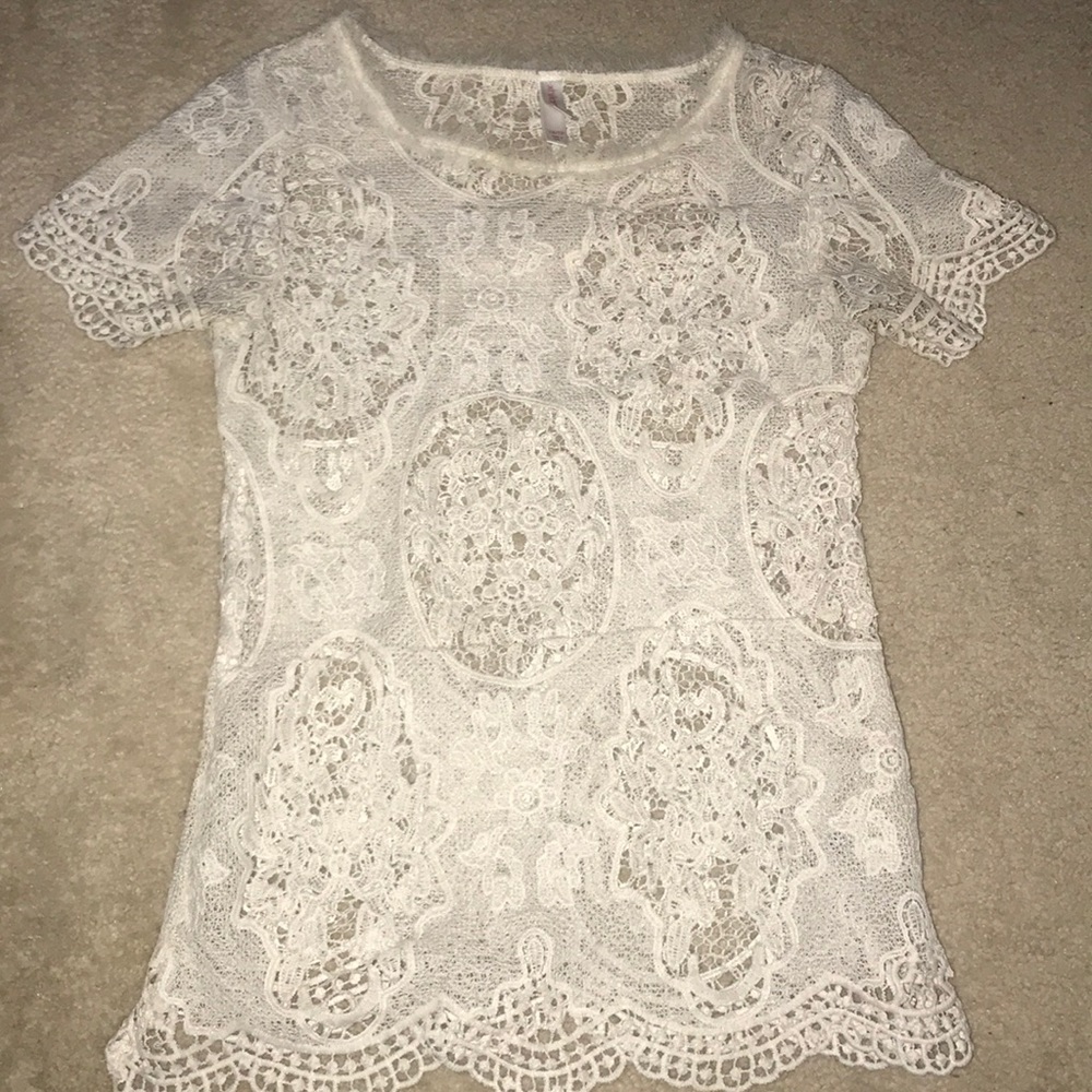 Cream dressy top
